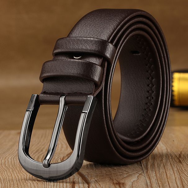 Factory wholesale men's pin buckle belt Korean fashion leisure belt men's belt pants belt simple hot selling explosions_viptrois.com