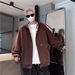 Autumn New Double Zipper Hooded Cardigan Sweatshirt Men's Loose Sports Casual Hoodie Jacket_viptrois.com