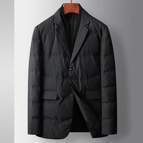 Men's Clothing Men's Silk cotton jacket autumn and winter white duck Silk cotton scarf collar suit style middle aged and young casual light Silk cotton men's jacket_viptrois.com