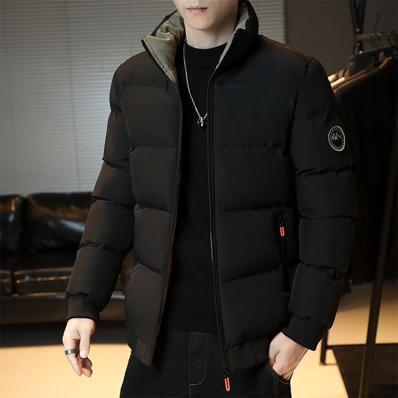 Men's Lightweight Down Jacket - Business Casual Stand Collar Winter Coat With Windproof Design_viptrois.com
