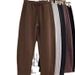 Men's Clothing New Autumn And Winter Trendy Loose Sports Pants For Men Fashionable And Versatile Harem Straight Pants Loose Striped Casual Sweatpants_viptrois.com