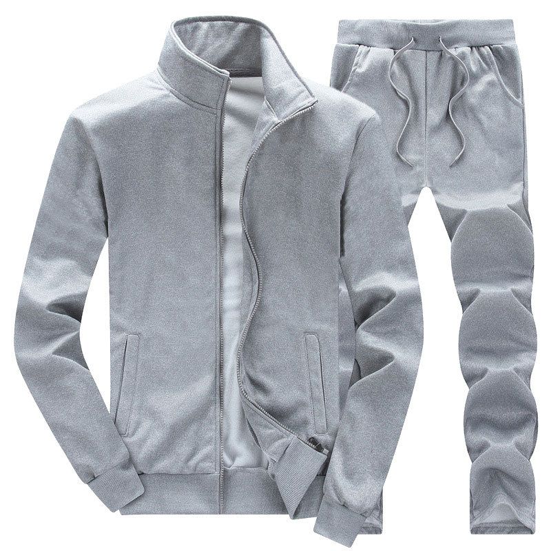 Men's Plus Size Autumn Casual Hoodie & Pants Set (M-8XL) - Comfortable Two-Piece Outfit For Sports & Daily Wear_viptrois.com