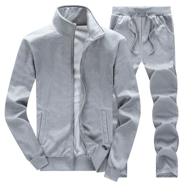 Men's Plus Size Autumn Casual Hoodie & Pants Set (M-8XL) - Comfortable Two-Piece Outfit For Sports & Daily Wear_viptrois.com