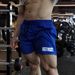 Men's Athletic Muscle Fitting Shorts Quick Drying Breathable Stretchy 3/5 Length Trendy Brand Black For Weightlifting And Squatting_viptrois.com
