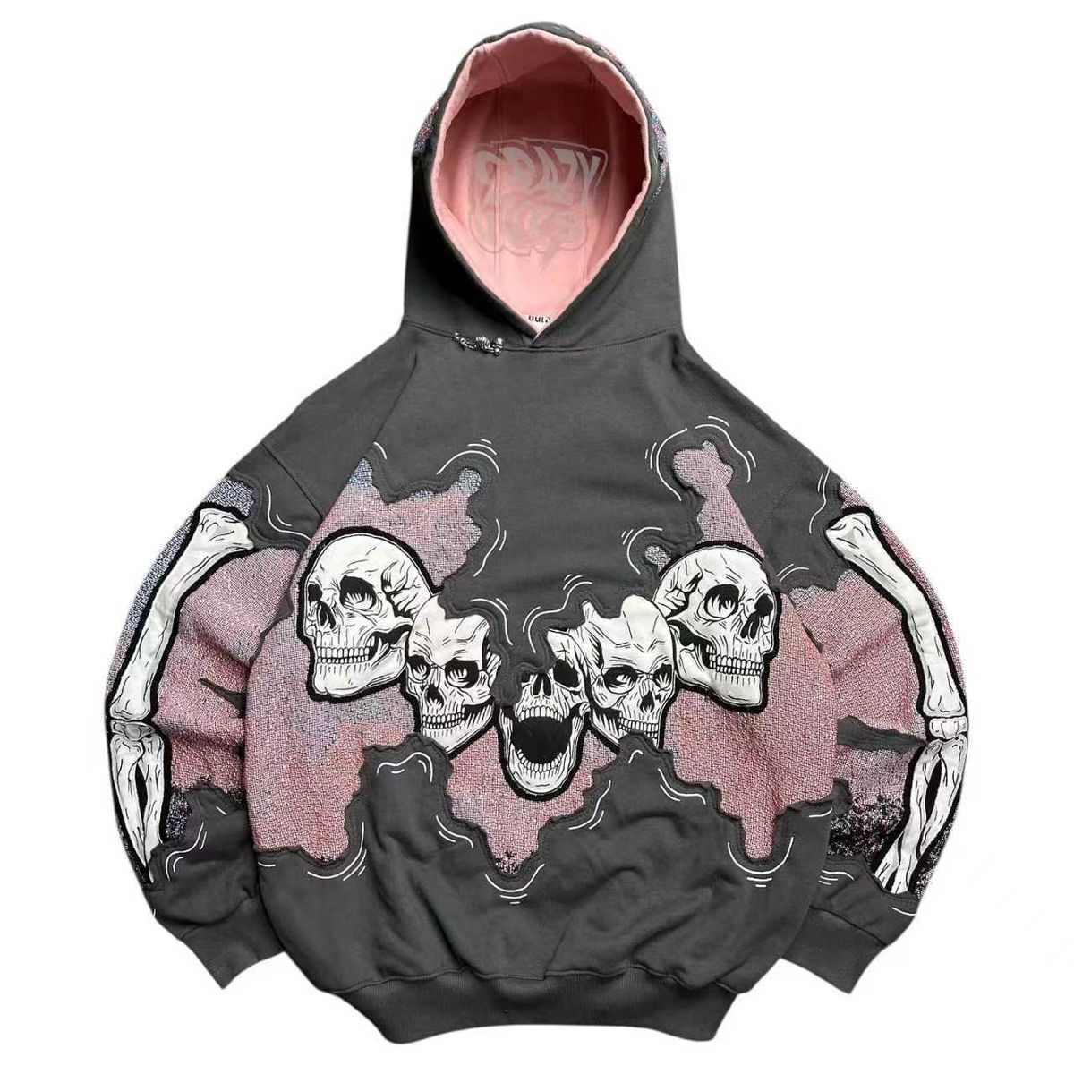 Unisex Printed Hoodie Streetwear Fashion Long Sleeve Pullover For Men & Women_viptrois.com