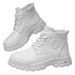 2025 Autumn New White Martin Shoes Casual Work Non-Slip Wear-Resistant Trendy Large Size Men's Boots_viptrois.com