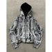 Men's Clothing Wasteland Style Printed Design Hooded Sweatshirt European And American Winter Heavyweight Unisex Zipper Design Jacket Sweatshirt_viptrois.com