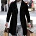 Loom Loom European And American Cross-Border New Autumn Winter Mid-Length Men's Jacket Trench Coat Woolen Large Lapel_viptrois.com