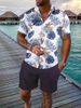 Men's Summer Casual Cardigan - Short Sleeve Lapel Shirt | Loose Fit & Comfortable Dating Outfit_viptrois.com