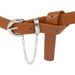 Fashionable hip-hop decoration with thin waistband, silver buckle, short chain, punk, and trendy personalized clothing_viptrois.com