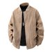 Men's Leather Jacket Youth Jacket Casual Top Coat_viptrois.com
