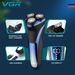 Electric Shaver Wet Dry Rotary Shaving Razor With Pop-up Trimmer Mens UK_viptrois.com