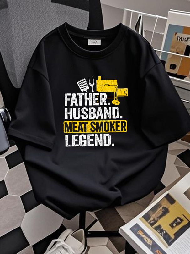 Mens Father Husband Meat Smoker Legend Grilling Da Baseball Cap Snapback Caps Knitted Hat Designer Clothes Versatile Comfortable Fashion_viptrois.com