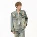 Men's Clothing New Products Niche Trend Old Wasteland Style Heavy Industry Denim Suit Trend_viptrois.com