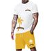 Men's Clothing New Short Sleeved Suit Summer Men's Short Sleeved Shorts Loose Casual Suit_viptrois.com