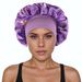 Wide Brim Women's Pullover High Elasticity Beauty Chemotherapy Hat Butterfly Flower Print Satin Sleep Cap_viptrois.com