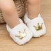 Autumn And Winter New Baby Shoes Plush Crown Toddler Shoes Warm And Soft Soled Baby Cotton Shoes Do Not Drop Shoes_viptrois.com