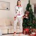 Christmas card solid color Christmas tree printing family Christmas set pajamas_viptrois.com