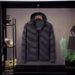 Men's Lightweight Quilted Jacket With Detachable Hood, Slim Fit Nylon Outer Shell, Winter Casual Zip-Up Coat For Urban Commute_viptrois.com