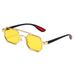 Double Beam Metal Sunglasses For Men – Business & Outdoor UV Protection With Small Frame Trendy Style_viptrois.com