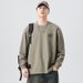 Advanced American Style Light Mature Simple Long Sleeved T-Shirt For Men In Spring And Autumn, Loose Round Neck, Inner_viptrois.com