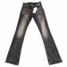 American-style Deconstructed Black Gray Pattern Clean-fit High Street Style Washed Straight-leg Jeans With A Vintage_viptrois.com