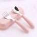 3pcs Children Spoon Forks Box Kids Stainless Steel Kids Cutlery Portable Baby Feeding Utensils Baby Spoons Baby Tableware Set_viptrois.com