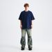 National Trend Brand Solid Color 285g Normal Collar Short Sleeve Loose Basic T-Shirt For Men_viptrois.com