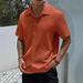 Men's Clothing Men's Shirt Summer New Men's Solid Color Short Sleeve_viptrois.com