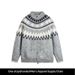 Pure Wushu Men's Clothing 2025 Autumn Winter New Fair Isle Sweater Coat Loose Lazy Niche Design Knitted Cardigan_viptrois.com