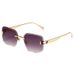 Retro Metal Frame Sunglasses - UV400 Protection, Lightweight & Fashionable, One-Size Fits Most_viptrois.com
