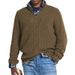 European And American Men's Business Casual Loose Zipper Stand-up Neck Sweater_viptrois.com