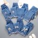 Mother&Kids Children's jeans for girls Large children wide leg pants for baby casual girls flared long pants_viptrois.com
