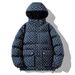 Winter New B-shaped Full Printed Cotton Jacket Men's Hooded Slim Fit Youth Thick Casual Warm Bread Jacket_viptrois.com