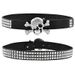 Skull Head Punk Style Rivet Square Bead Pyramid Inlaid Women's Belt Personality Accessory_viptrois.com