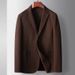 Men's Clothing Men's casual suit autumn and winter light luxury business single western single breasted knitted rocker suit jacket_viptrois.com