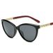 Sunglasses New Sunglasses Women's Round Face Personality Cat Eye Diamond Polarized Lenses Retro Sunglasses 8622_viptrois.com