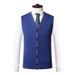 Men's Wool Blend V-Neck Sleeveless Vest - Stylish & Versatile Knit Cardigan For Casual & Smart Wear_viptrois.com