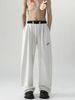 Unisex Trendy Embroidered Straight Leg Sweatpants Loose Fitting American Hip Hop Street Dance Casual Sports Pants Couple Style_viptrois.com