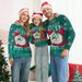 Christmas Family Matching Sweaters – Peacock Green Fair Isle Knit (Cozy Couple & Kids Holiday Pullover)_viptrois.com