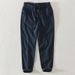 Men's Clothing Cotton And Linen Nine Point Pants Thin Drawstring Elastic Waist Casual Pants Men's Straight Youth Loose Trendy Pants_viptrois.com