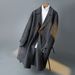 Loom Loom Europe Station 2024 Double-Sided Wool Suit Collar Woolen Men's Cashmere Coat Mid-Length Jacket_viptrois.com