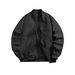 Men’s MA-1 Inspired Bomber Jacket – Lightweight Slim Fit Flight Jacket With Ribbed Hem & Zipper Closure (Black/Burgundy/Olive/Cream)_viptrois.com
