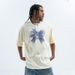 American Style Trendy Brand National Trend Niche Design Butterfly Print Loose Short Sleeve T-Shirt_viptrois.com
