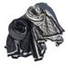 Unisex Crepe scarf Women's silk scarf Striped pleats beach and beach dual purpose beach scarf_viptrois.com