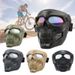 Tactical Motorcycle Goggles For Off-Road Riding – Skull Design, Anti-Fog, Interchangeable Lenses, UV Protection – Unisex For Men & Women_viptrois.com