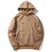 Basic Trend Solid Color Plus Size Hoodie Men's Plain Sports Pullover Sweatshirt_viptrois.com