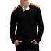 Men's Waffle Knit Henley Long Sleeve Shirt - Breathable & Stylish Casual Top With Button Placket (White, Black, Olive, Khaki)_viptrois.com