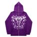 Hoodie Sweatshirt Gothic High Street Full Zipper Oversized Unisex Streetwear Y2 Jacket_viptrois.com