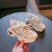 Children's Shoes Girls Sports Shoes Spring New Children's Soft Sole Daddy Shoes Medium And Large Children Girls Running White Shoes_viptrois.com